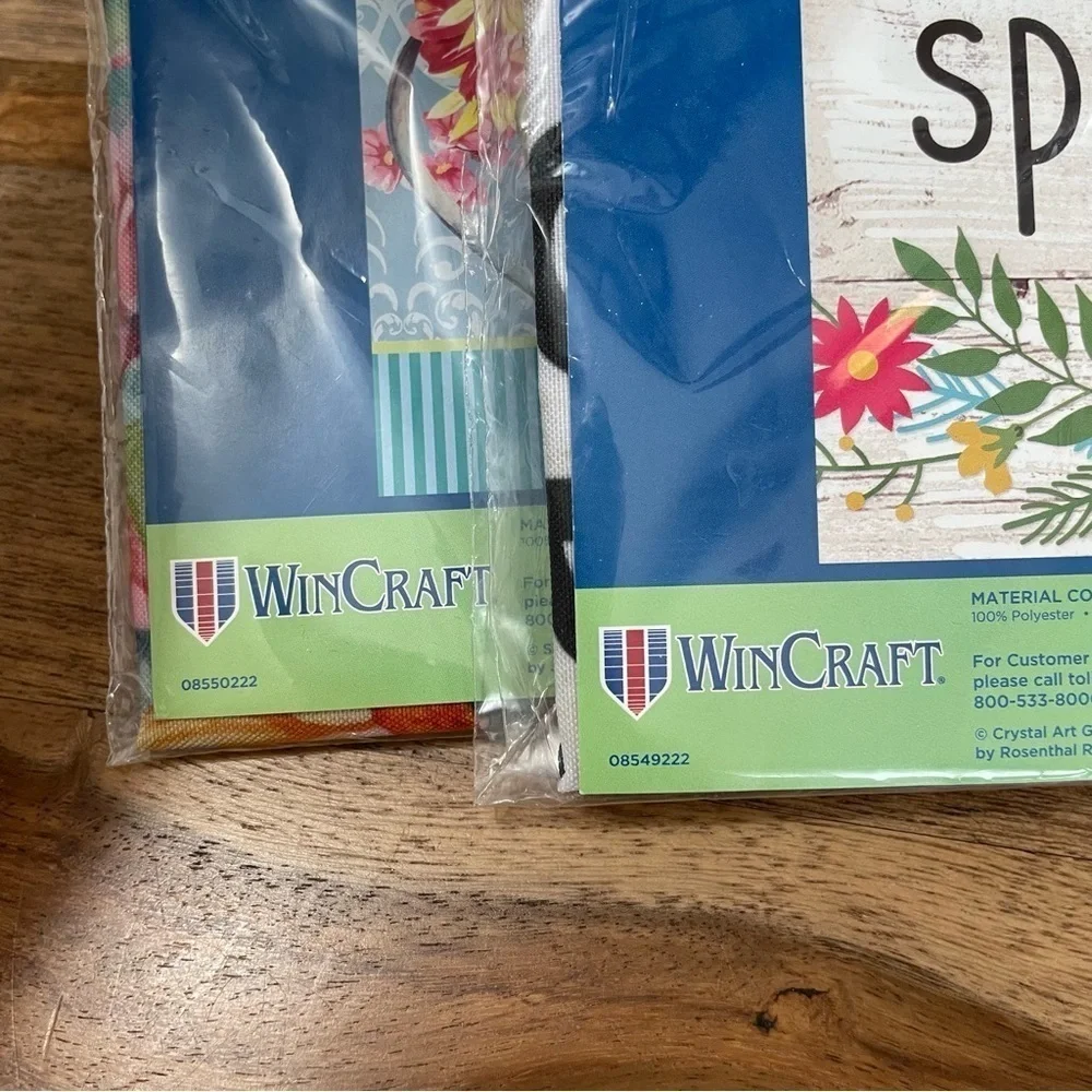 WinCraft Garden Flag Bundle Welcome, Spring Has Sprung 12x18in Floral Polyester‎